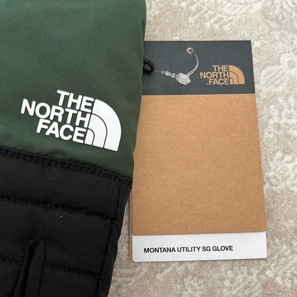 Brand New The North Face Montana Utility Gloves Green Black Touchscreen DryVent - Picture 5 of 16